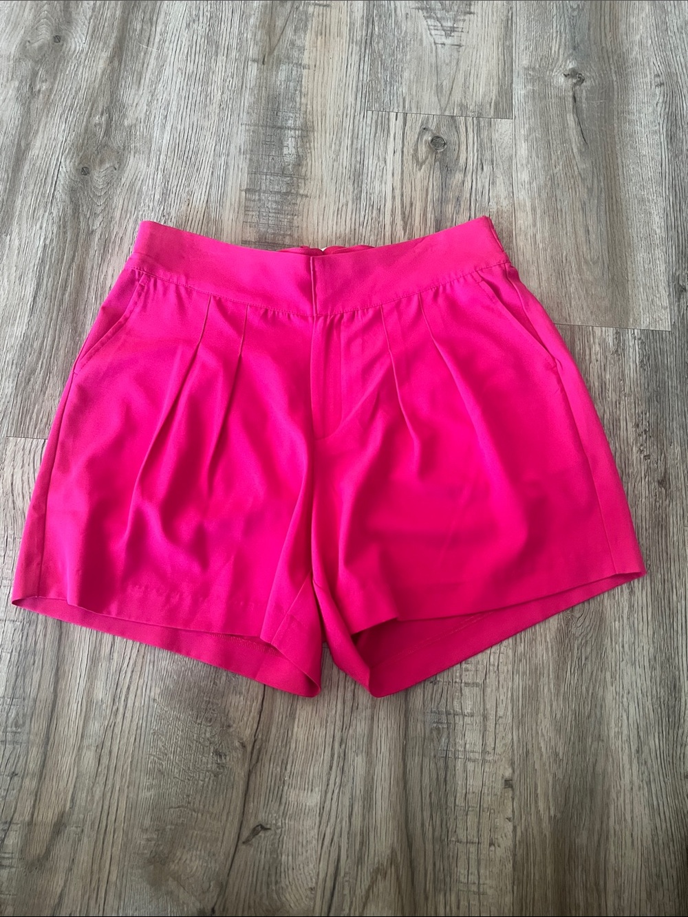 torrid Hot Pink High-Rise Pleated Shorts
